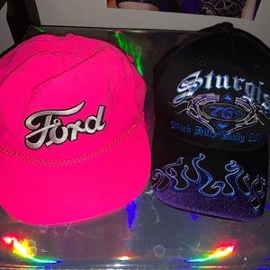 racer and biker flame hat/snapback set